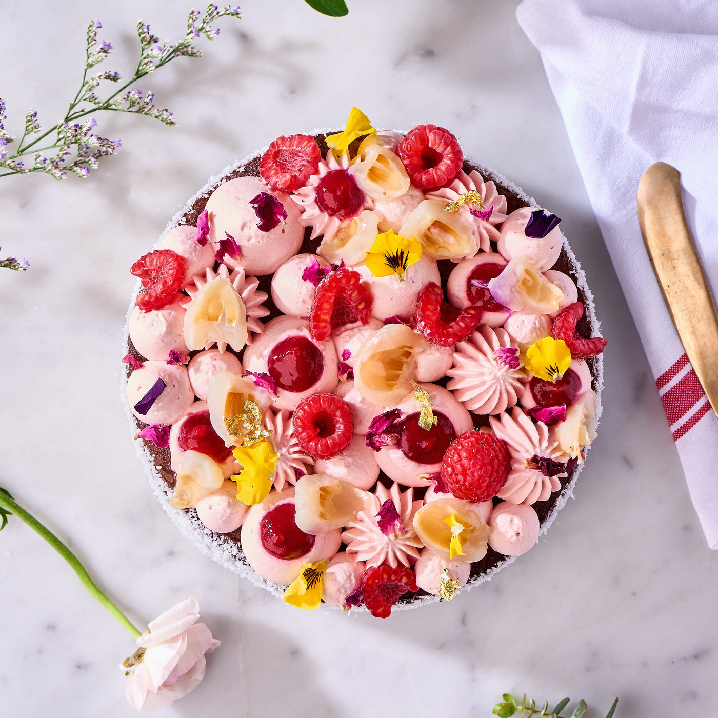 Fleur of Isphahan Cake