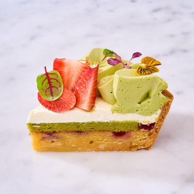 Matcha Strawberry Tart