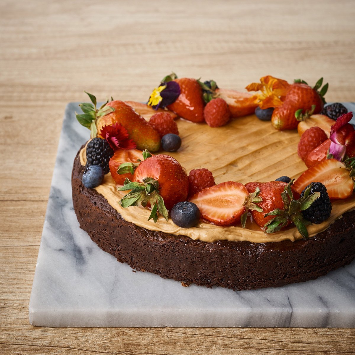 Flourless Chocolate Hazelnut Crème Cake (GF)