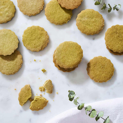 Matcha Butter Cookies (V)