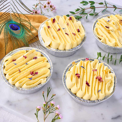 Small Saffron Tres Leches Rasmalai Cake