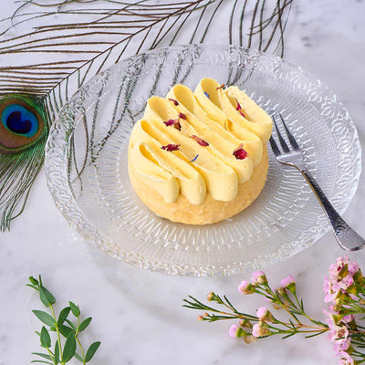 Small Saffron Tres Leches Rasmalai Cake