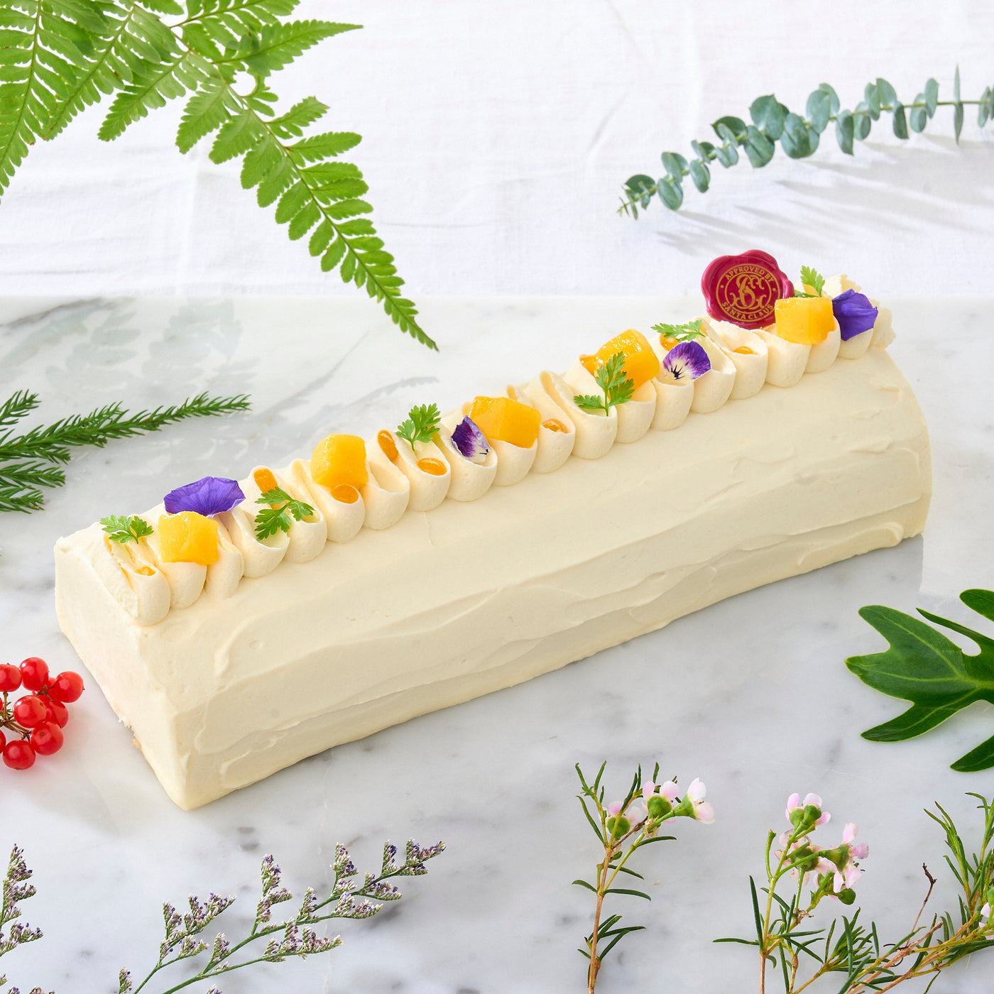 Passion Mango Log Cake